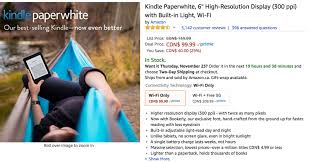Check spelling or type a new query. Kindle Paperwhite Black Friday Sale 40 Off At 99 99 On Amazon Ca Iphone In Canada Blog