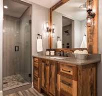 75 Rustic Gray Tile Bathroom Ideas You'll Love - December ...