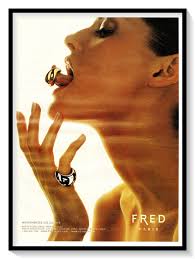 Fred Paris Luxury Jewelry 00s Print Ad Vintage 2001 Magazine Advertisement 