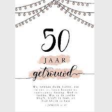 Enkele Kaart 50 Jaar Getrouwd Goodbookshopgoodbookshop