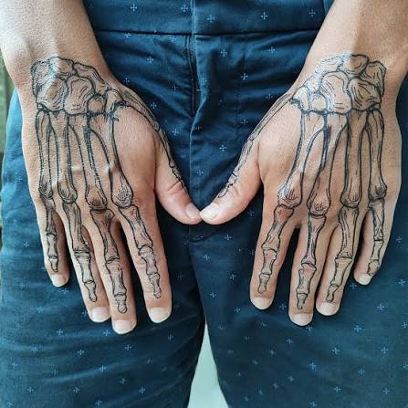 Skeleton Hands Temporary Tattoo – TattooIcon