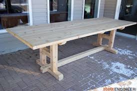 H Leg Dining Table Rogue Engineer Farmhouse Table Plans Diy Farmhouse Table Plans Farmhouse Dining Table
