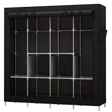4,2 sur 5 étoiles 4 222. Amazon Com Udear Portable Clothes Closet Wardrobe Storage Organizer With Shelves And Side Pockets Black Home Kitchen