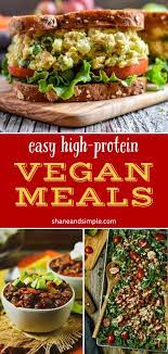 14 Easy High Protein Vegan Recipes Vegan Dinners Healthy Vegan Dinner Recipes Healthy Vegan Dinner