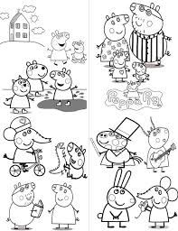 Peppa Pig Party Favor Mini Coloring Book Instant Download Printable Party Favour Peppa Pig Party Favors Coloring Books Coloring Pages