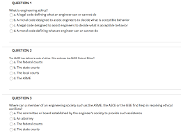 Engineering ethics is an area of study that originated in the united states. Solved Question1 What Is Engineering Ethics O A A Legal Chegg Com