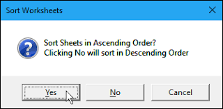 You can save the results in a text or word doc type file. How To Sort Worksheet Tabs In Alphabetical Order In Excel