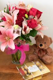 Just for you flowers bear. Rose Lily Celebration At From You Flowers Rose And Lily Bouquet Rose Lily Flowers For You