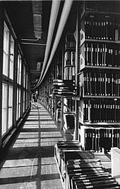 The book stack tower of the german national library (deutsche nationalbibliothek, dnb) in leipzig. Deutsche Bucherei Wikipedia