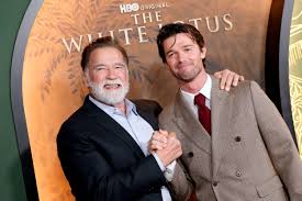 Arnold Schwarzenegger reacts to son Patrick's 'White Lotus' nudity
