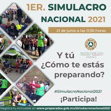 El día 13 de octubre del 2020, las burbujas sociales podrán hacer su reporte del simulacro de evacuación por sismo en modalidad virtual a las 10 a.m. Ivomi9hv07csem