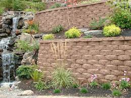 Tall Retaining Walls With Planters Backyard Pool Landscaping Landscaping Retaining Walls Backyard Landscaping