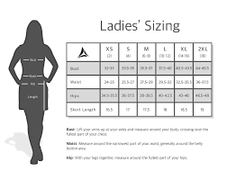 size chart bermuda sands apparel