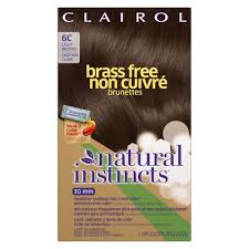 8 Natural Instincts Clairol Brass Free Hair Color 6c Light