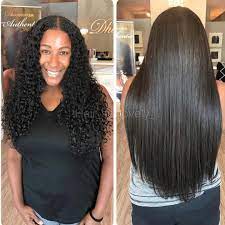 From Curly To Straight Burmese Wavy Curly Straightening Out And Install By Hair So Lovely Shop Authentic Www Dhair Boutique Com Dhair Dhairboutique