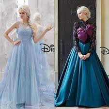 Elsa Inspired Wedding Dresses By Kuraudia Weddingdress Disneyfrozen Frozen2 Elsa Disneywedding Disney Wedding Dresses 2nd Wedding Dresses Festival Dress