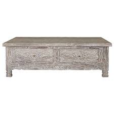 The ultimate summer classic, keep the summer year round with this simple clean line weathered table. 20 Whitewashed Coffee Table Designs Home Design Lover