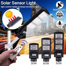 A growing number of solar street lighting projects. Led Solar Street Lamp Wall Light 60w Induction Outdoor Timing Lamp Remote Waterproof Security Lamp Buy From 32 On Joom E Commerce Platform