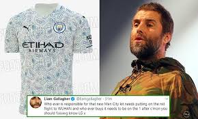Kits for dream league soccer game series can be used or imported as home kit, away kits, third kits, goal keeper home and away the manchester city dls kit for year 2021 comprises of home, away, third and alternative kits. Liam Gallagher Slams Man City Kit And Says Puma Designers Should Be Put On Next Flight To Wuhan Daily Mail Online