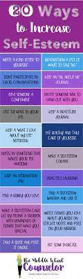 20 Ways To Increase Self Esteem – Counseling Essentials