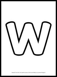 Your letter w stock images are here. Lowercase Letter W Outline Printable Free The Art Kit