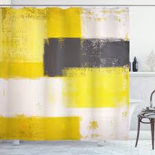 Maybe you would like to learn more about one of these? Grey And Yellow Shower Curtain Abstract Grunge Style Brushstrokes Painting Style Fabric Bathroom Decor Set With Hooks 70 Inches Shower Curtains Aliexpress