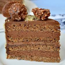 Tort Ferrero Rocher Cu Ciocolată și Alune Rețeta Pas Cu Pas Savori Urbane Recipe Pear And Almond Cake Savoury Cake Almond Cakes