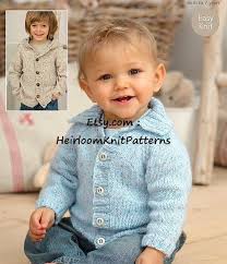 Easy Knit Baby Child Boy Girl Jackets Knitting Pattern Pdf Etsy Sirdar Knitting Patterns Baby Cardigan Knitting Pattern Free Baby Cardigan Knitting Pattern