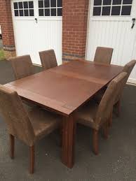 Marks Spencer Sonoma Dark Oak Dining Table 6 Chairs Oak Dining Table Dining Table Dining Table Chairs