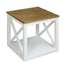 Usl Botana White Side Table Sk19294ar1 The Home Depot In 2020 White Side Tables Urban Style Living White Modern Side Table
