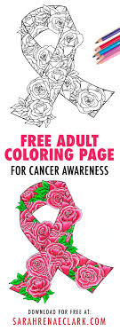 Please wait, the page is loading. Free Cancer Awareness Ribbon Coloring Page Sarah Renae Clark Coloring Book Artist And Designer
