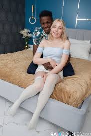 Blonde chick Kira Viburn craves for a black cock in her shaved pussy 12  photos