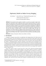 Maybe you would like to learn more about one of these? Pdf Exploratory Studies On Online Grocery Shopping Ali Noor And Zetty Madina Academia Edu