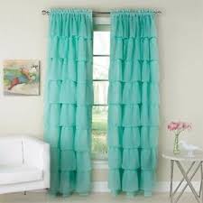 Aqua curtains protect against uv rays and sunlight which can damage floors and furniture alibaba.com is full of various choices of. 2 Ruffle Gypsy Sheer Window Curtain Panels Farmhouse Aqua Shabby Chic 120x84 Ebay