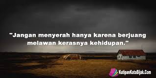 Jangan Menyerah Hanya Karena Berjuang Melawan Kerasnya Kehidupan Kata Kata Motivasi Motivasi Kata Kata Mutiara