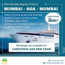 Travel Mumbai Goa Mumbai By Angriya Cruises India S First Domestic Cruise Liner Hurry Book Now Call Whatsapp On 9 Cruise Liner Cruise Vacation Packages