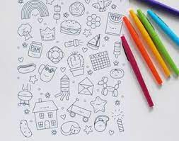 When you are done, please share your coloring page in our private facebook group, so we can all enjoy it. Free Printable Kawaii Coloring Page