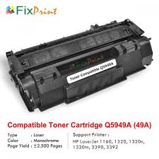 4pk sps q5949a 49a micr compatible for hp laserjet 1160 1320 toner cartridge. Jual Cartridge Toner Compatible Q5949a 49a Printer Hp Laserjet 1160 1320 1320n 1320tn 3390 3392 Harga Murah Online Tinta Printer Cartridge Printer Cartridge Bekas Cartridge Compatible Sparepart Toner Sparepart Printer