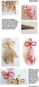 Wired Angel Christmas Bead Angel Ornaments Wire Ornaments