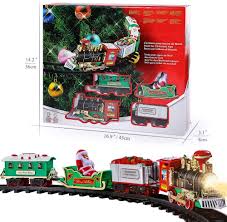 Check spelling or type a new query. Temi Christmas Train Toys Set Around Tree Electric Railway Train Set W Locomotive Engine Cars And Tracks Battery Operated Play Set W Lights And Sounds Christmas Spirit Gift For Kids Boys Girls