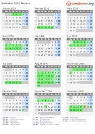 Übersicht der ferientermine in bayern im jahr 2021. Kalender 2020 Ferien Bayern Feiertage