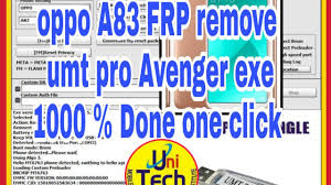 (nck pro + umt dongle) umtv2_umtpro_ultimatemtk_3.8 is released( umtv2. Oppo A83 Cph 1729 Frp Remove U M T Pro Avenger Key Old Ver By Unitech Mobile