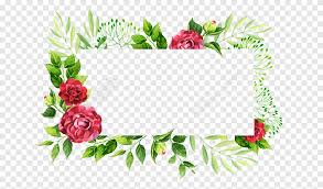 إطارات حديقة الورود والتصميم رسم بالألوان المائية الحدود Png