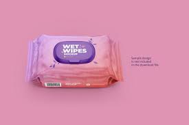 Wet Wipes Mockup Large Wet Wipe Wipes Wet