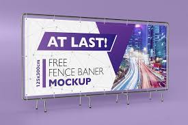 Horizontal Banner Sign Stand Mockup In Psd Sign Mockup Business Banner Banner