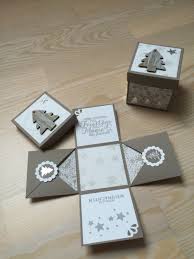 Weihnachtliche Explosionsbox Elegant Diy Explosionsbox Diy Geschenke Basteln Geschenkbox Basteln Anleitung