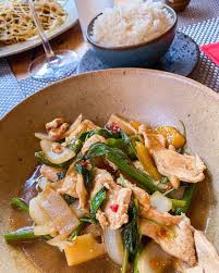 Check spelling or type a new query. Giggling Squid Halal Chicken Vegetarian And Vegan Friendly Chilli Basil Gra Pao Chicken With Jasmine Rice Gig Authentic Thai Food Food Foodie