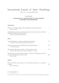 By indian in the machine contributor profile | more stories. Pdf Ecological Approaches To Cognition And Action In Sport And Exercise Ask Not Only What You Do But Where You Do It