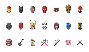 Cool symbols to copy and paste! Marvel Emoji Set On Behance