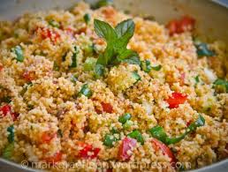 Fur Den Grillabend Orientalischer Couscous Salat Mit Minze Couscous Salat Rezept Couscous Salat Rezepte